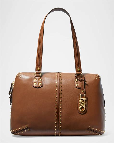 michael kors studded tote bag|michael kors uptown astor bag.